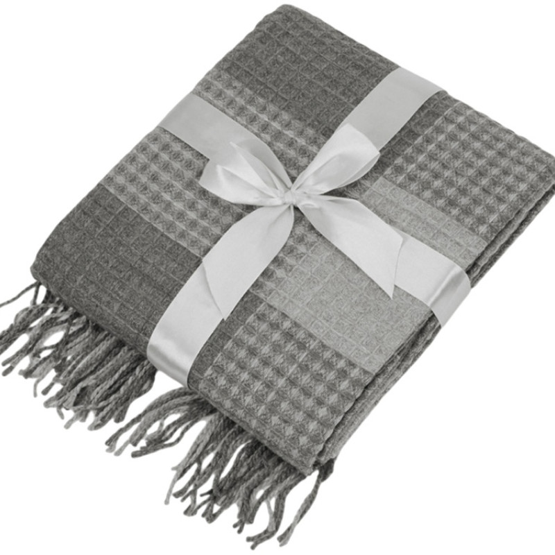 Плед акриловый Gaufre, серый