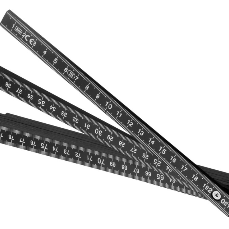 Складная линейка длиной 2 м "Plank", черный