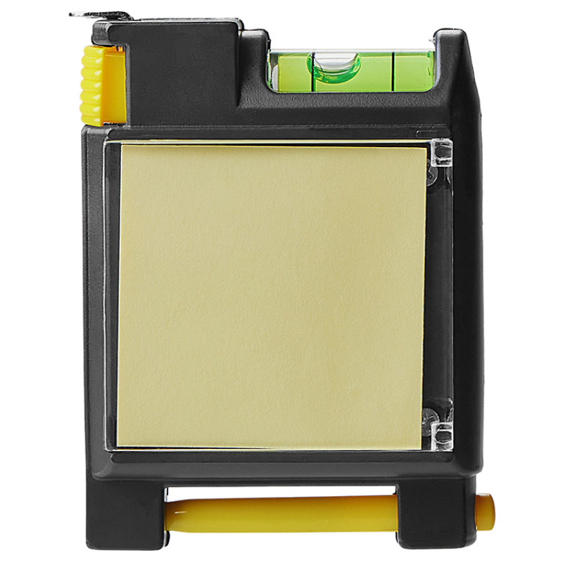 Рулетка на 2 м с уровнем и блоком для записей «Nerd»