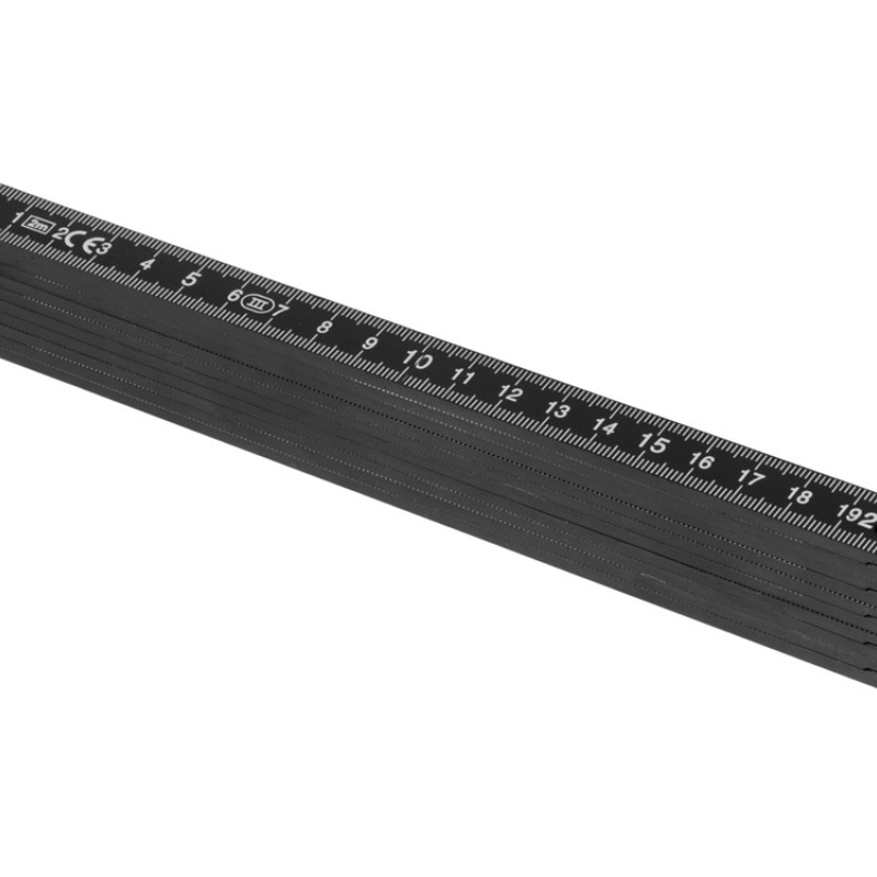 Складная линейка длиной 2 м "Plank", черный