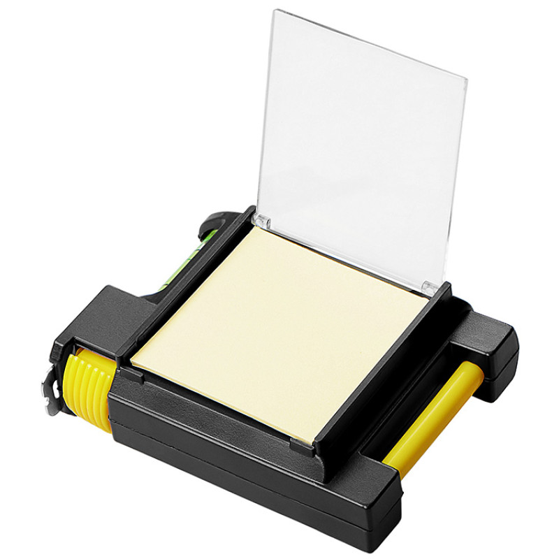 Рулетка на 2 м с уровнем и блоком для записей «Nerd»