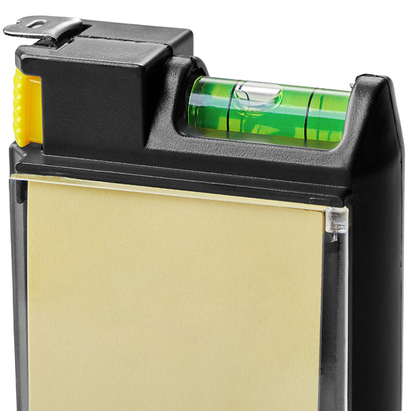 Рулетка на 2 м с уровнем и блоком для записей «Nerd»