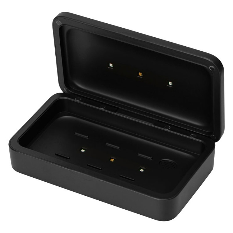 УФ-стерилизатор c функцией беспроводной зарядки "Sector", Evolt, черный