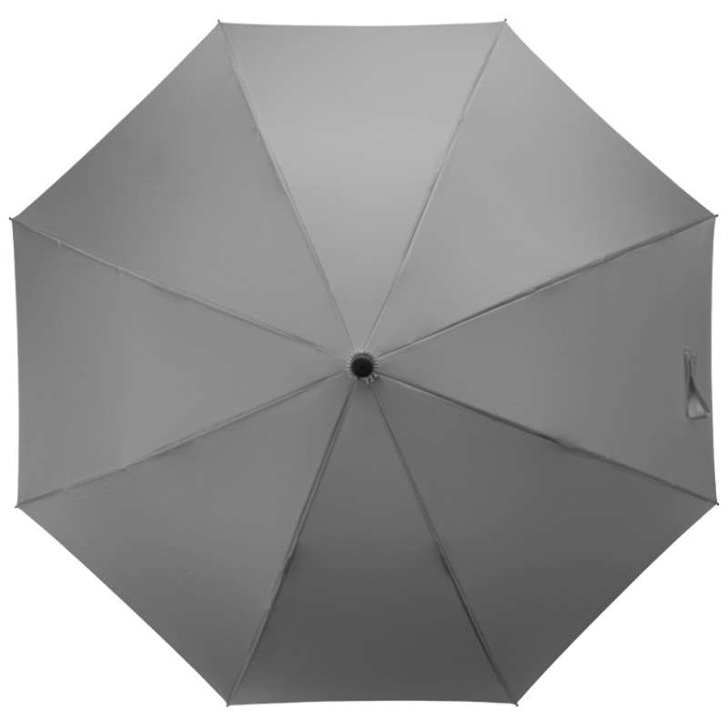 Зонт-трость полуавтомат Wetty с проявляющимся рисунком, серый