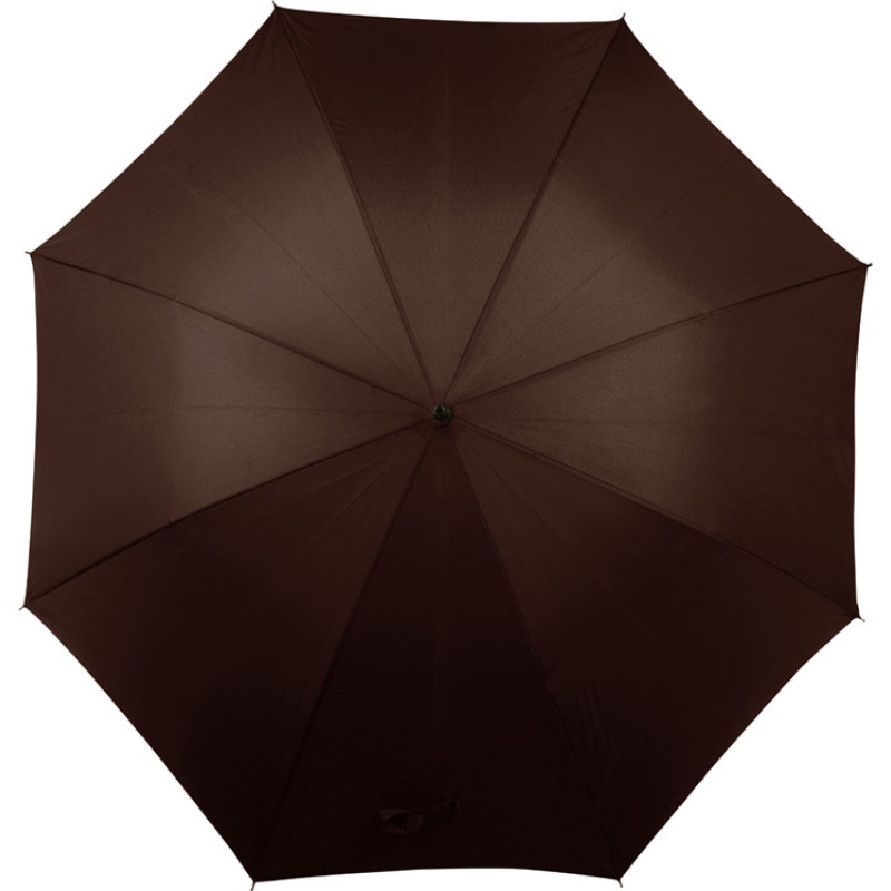 Зонт-трость полуавтоматический, коричневый Зонт-трость полуавтоматический, коричневый