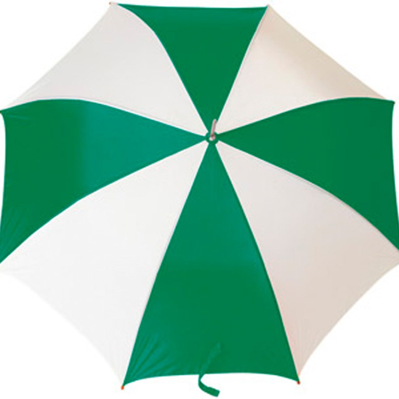 Зонт-трость "Тилос", зеленый/белый