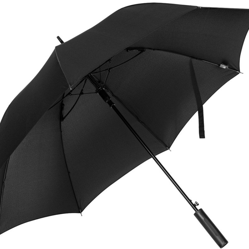 Зонт-трость 1152 Slim полуавтомат, черный