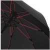 Зонт трость "Spark" полуавтомат 23", черный/красный