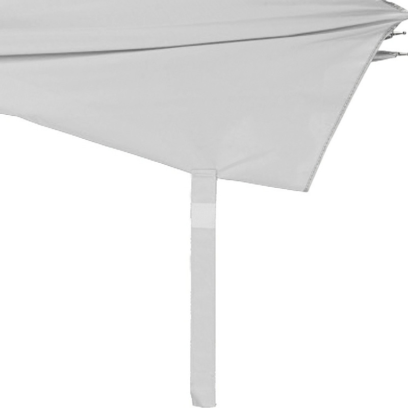 Зонт-трость полуавтомат "Майорка", серебристый