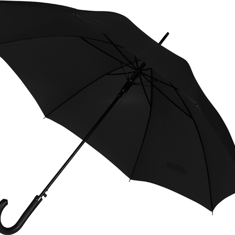 Зонт-трость полуавтомат "Алтуна", черный