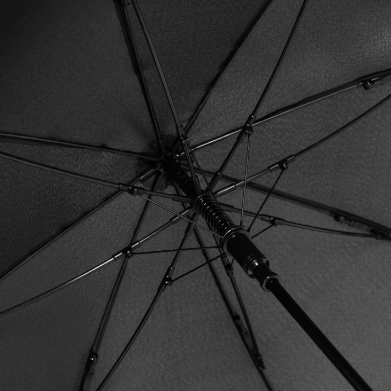 Зонт-трость 1152 Slim полуавтомат, черный