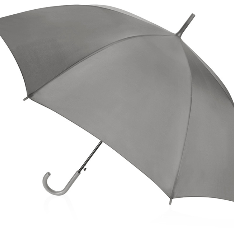 Зонт-трость "Яркость", светло-серый