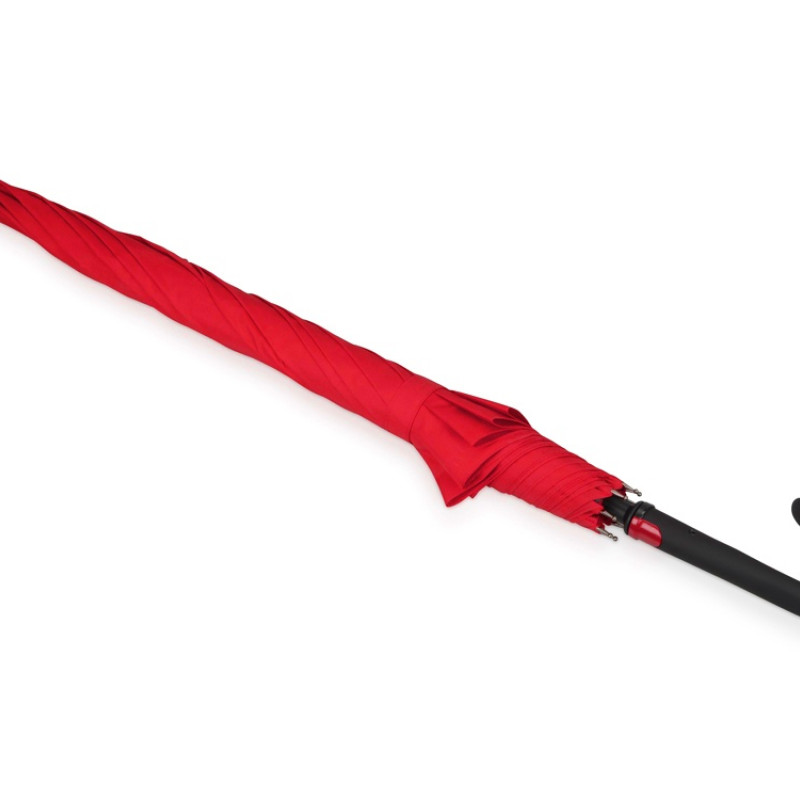 Зонт-трость Bergen, полуавтомат, красный (Р)