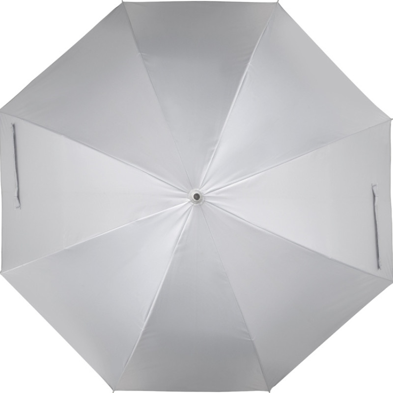 Зонт-трость полуавтомат "Майорка", серебристый