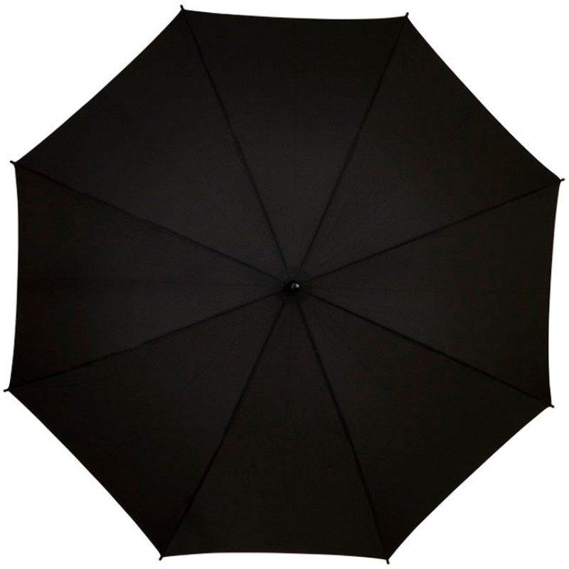 Зонт-трость "Spark" полуавтомат 23", черный/оранжевый (Р)