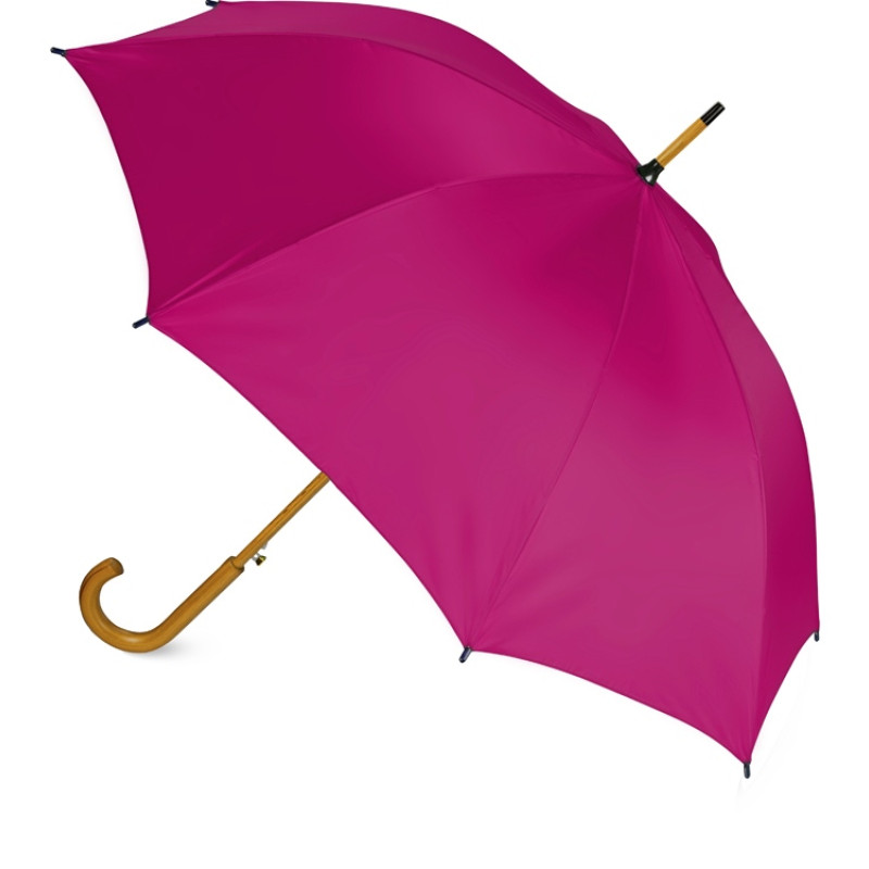 Зонт-трость "Радуга", фуксия