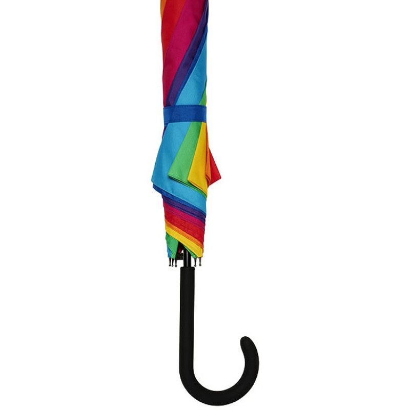 23-дюймовый ветрозащитный полуавтоматический зонт Sarah, радужный 23-дюймовый ветрозащитный полуавтоматический зонт Sarah, радужный