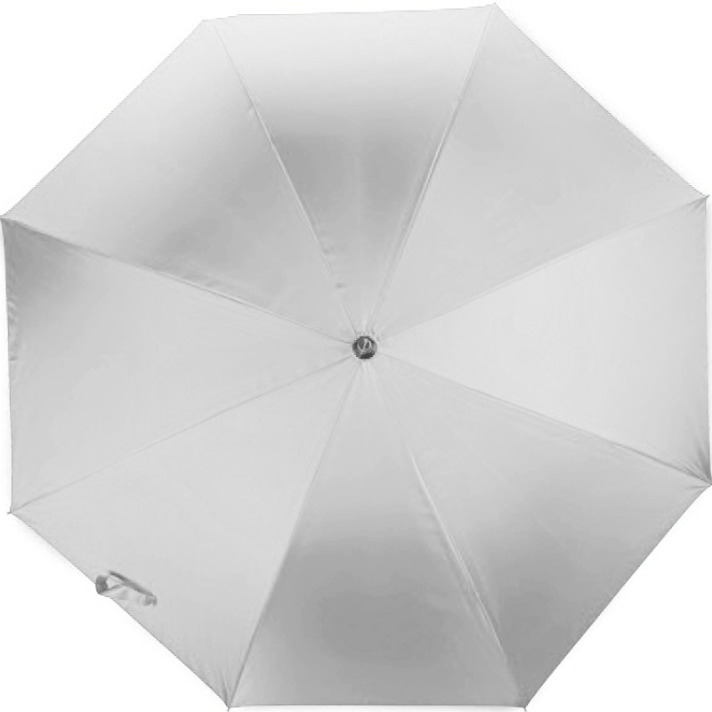 Зонт-трость полуавтомат "Майорка", серебристый
