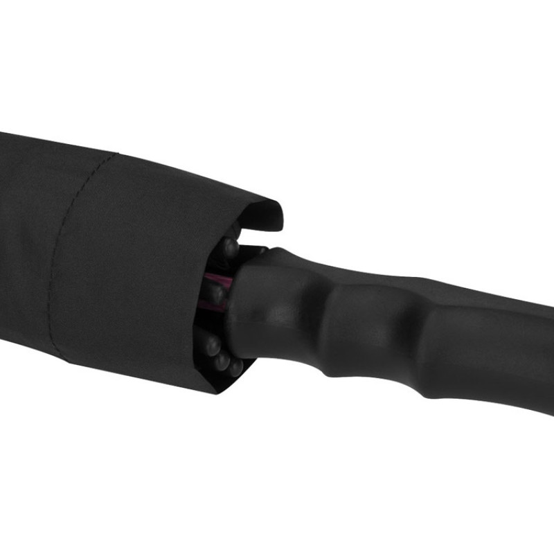 Зонт трость "Spark" полуавтомат 23", черный/красный