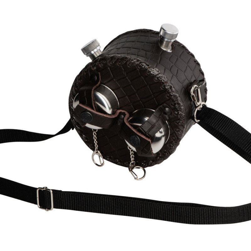 Фляга 506, 2*0,5л(круглая)+2 стаканчика