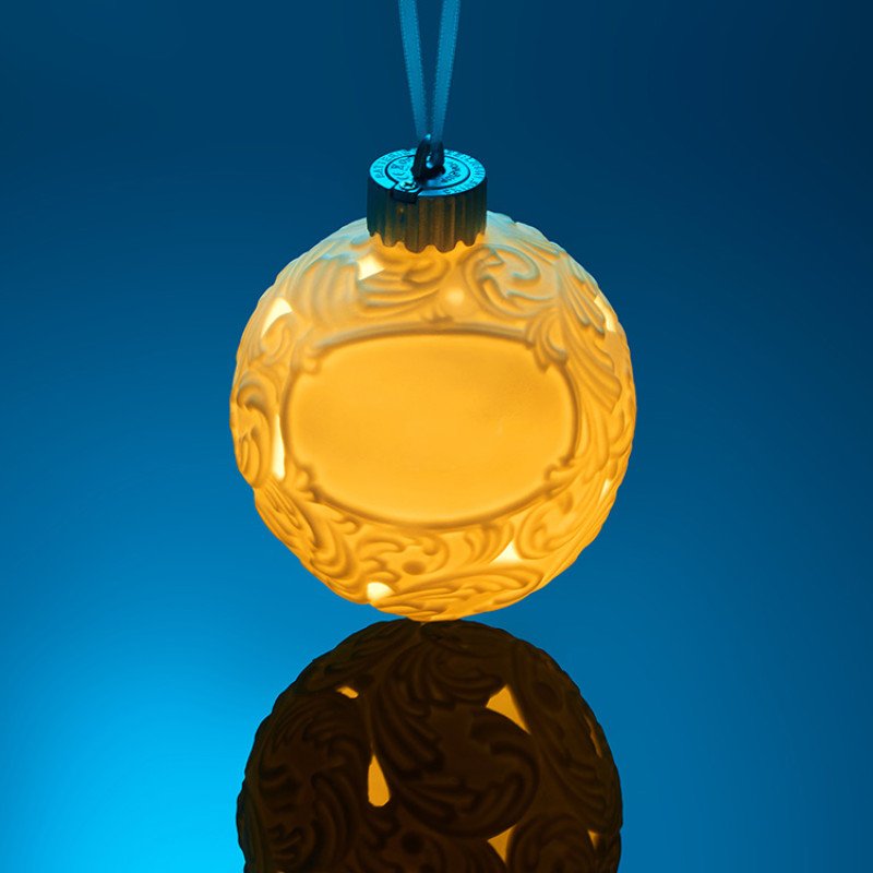 Шар новогодний с подсветкой и зоной для персонализации