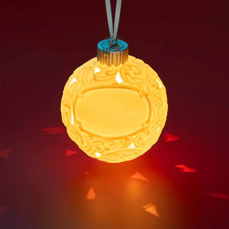 Шар новогодний с подсветкой и зоной для персонализации