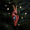 Елочная игрушка Символ Года 2027 Коза Гранат (натуральный камень лабрадорит) Елочная игрушка Символ Года 2027 Коза Гранат (натуральный камень лабрадорит)