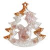 Елочные игрушки ( Снегирь+ Олень+ Ель) Розовый кварц