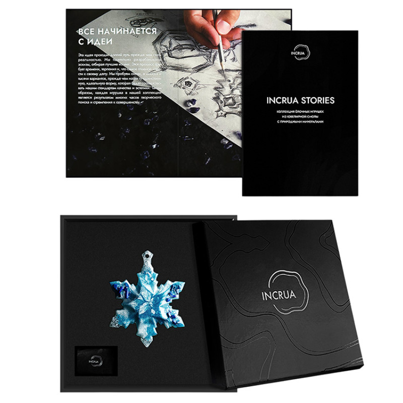 Елочные игрушки (Снежинка) Содалит