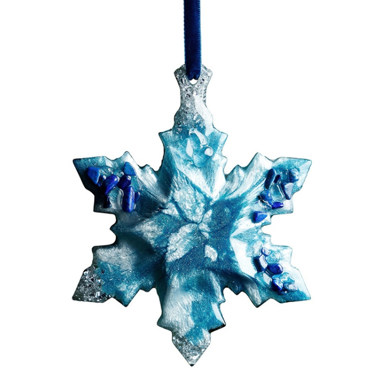 Елочные игрушки (Снежинка) Содалит