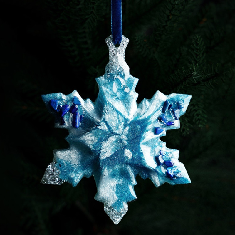Елочные игрушки (Снежинка) Содалит