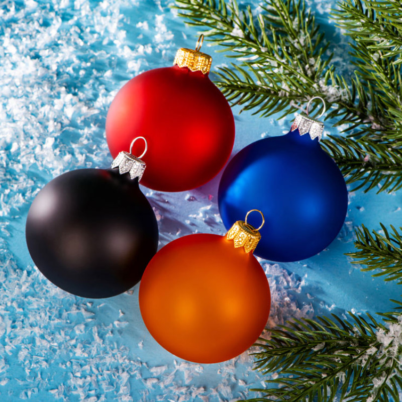 Стеклянный шар желтый матовый, заготовка шара 6 см, цвет 23, матовый