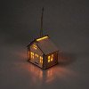 Подвеска с подсветкой домик (с мерцающей свечкой)