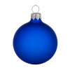 Стеклянный шар синий матовый, заготовка шара 6 см, цвет 62, матовый