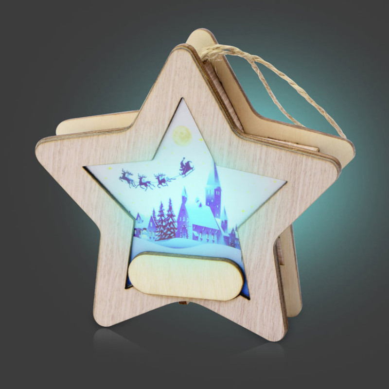 Подвеска с подсветкой, звезда (Р)