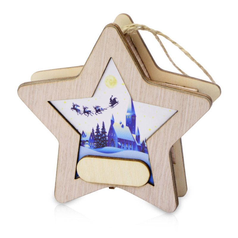 Подвеска с подсветкой, звезда (Р)