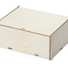 Елочная гирлянда с лампочками "Зимняя сказка" деревянная + деревянная коробка с наполнителем-стружкой "Ларь"