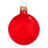 Стеклянный шар красный полупрозрачный, заготовка шара 6 см, цвет 13