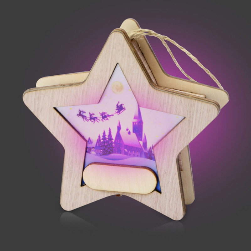 Подвеска с подсветкой, звезда (Р)