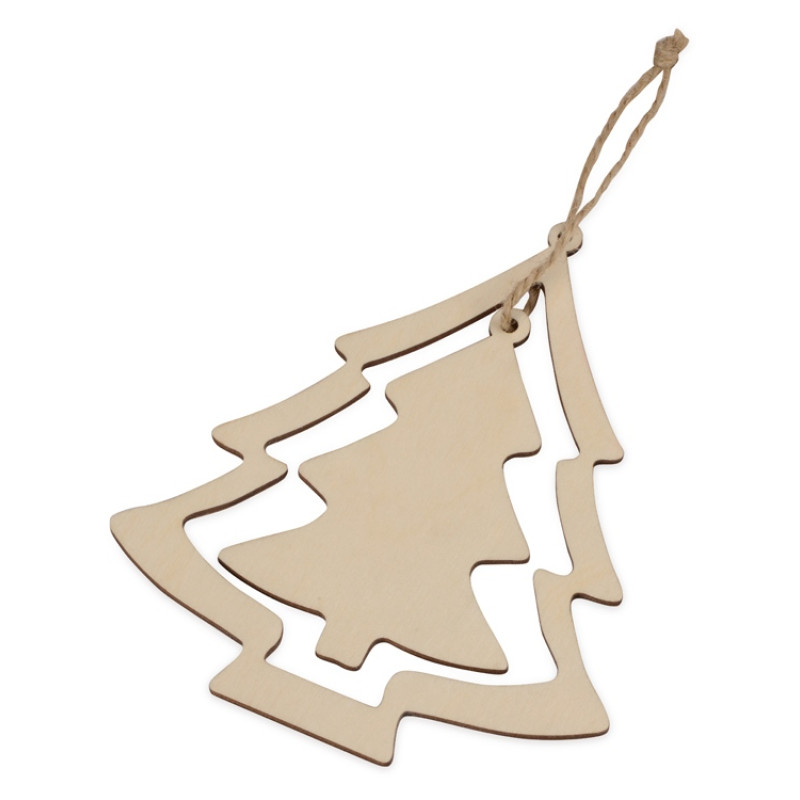 Подвеска деревянная "Две ёлочки"