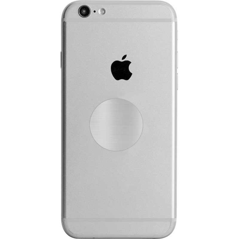 Магнитный держатель для телефона "Magpin mini", черный/стальной