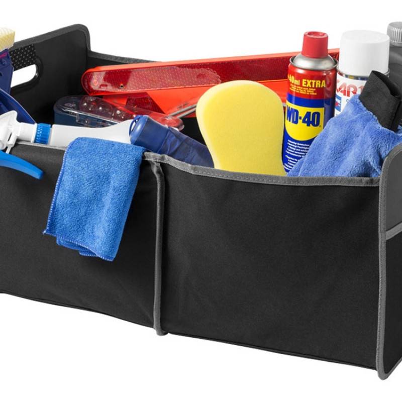 Органайзер-гармошка для багажника, черный/серый