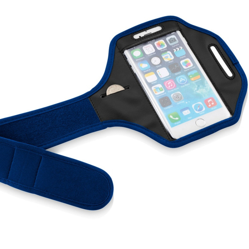Наручный чехол Gofax для смартфонов с сенсорным экраном, ярко-синий/черный