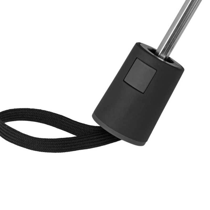 Зонт складной "Irvine", полуавтоматический, 3 сложения, с чехлом, черный