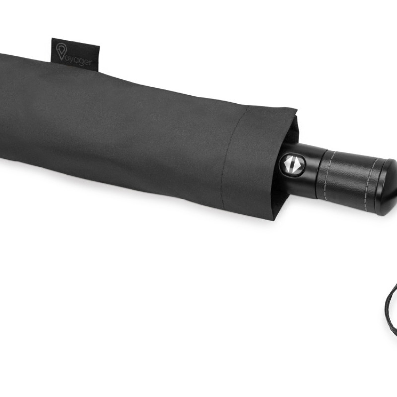 Зонт складной "Ontario", автоматический, 3 сложения, с чехлом, черный Зонт складной "Ontario", автоматический, 3 сложения, с чехлом, черный