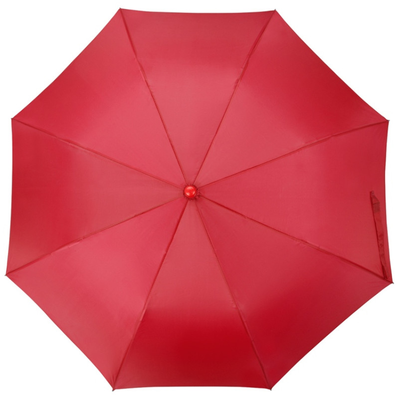 Зонт складной "Tulsa", полуавтоматический, 2 сложения, с чехлом, красный
