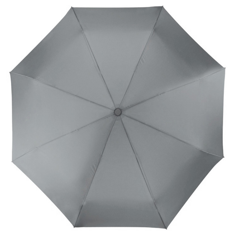 Зонт складной "Irvine", полуавтоматический, 3 сложения, с чехлом, серый