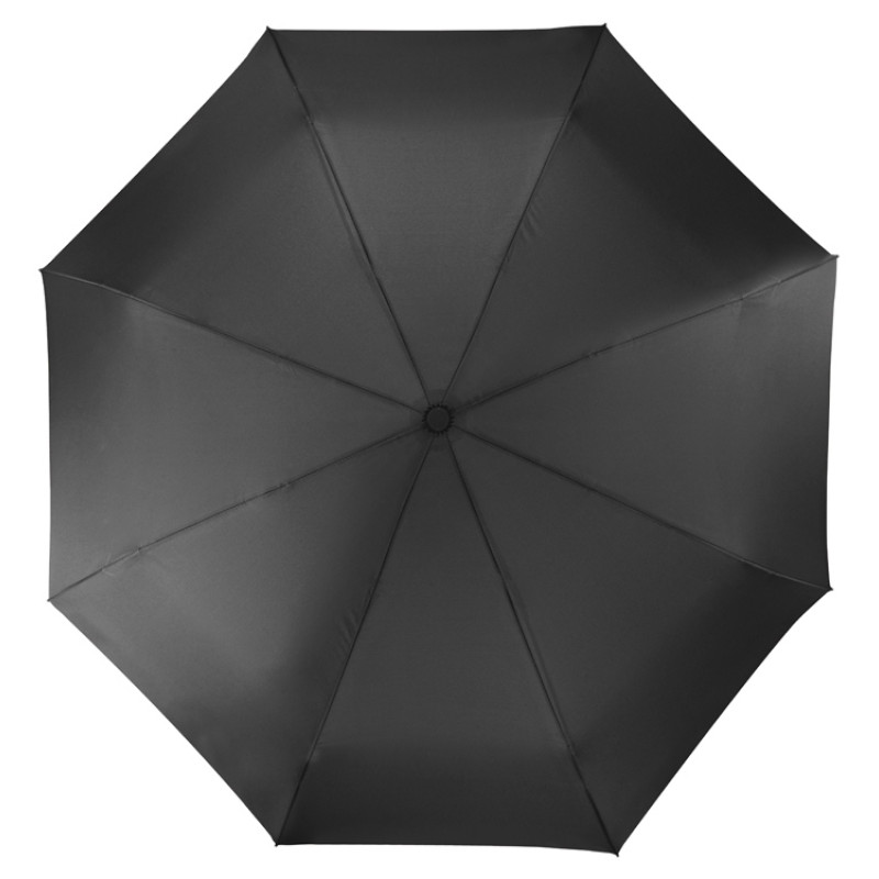 Зонт складной "Irvine", полуавтоматический, 3 сложения, с чехлом, черный