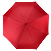 Зонт складной "Irvine", полуавтоматический, 3 сложения, с чехлом, красный
