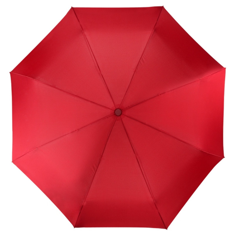 Зонт складной "Irvine", полуавтоматический, 3 сложения, с чехлом, красный
